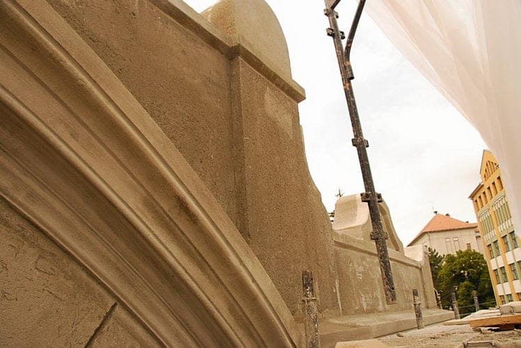 Stucco and plaster restoration on historic exterior by Lazar Stucco — project 11