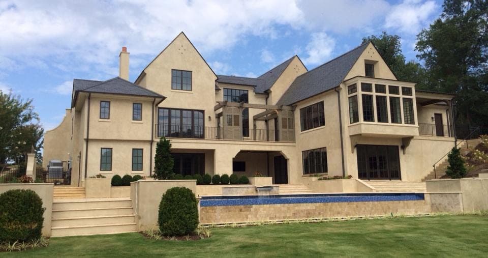 Hand-applied exterior stucco facade by Lazar Stucco, Atlanta — project 12