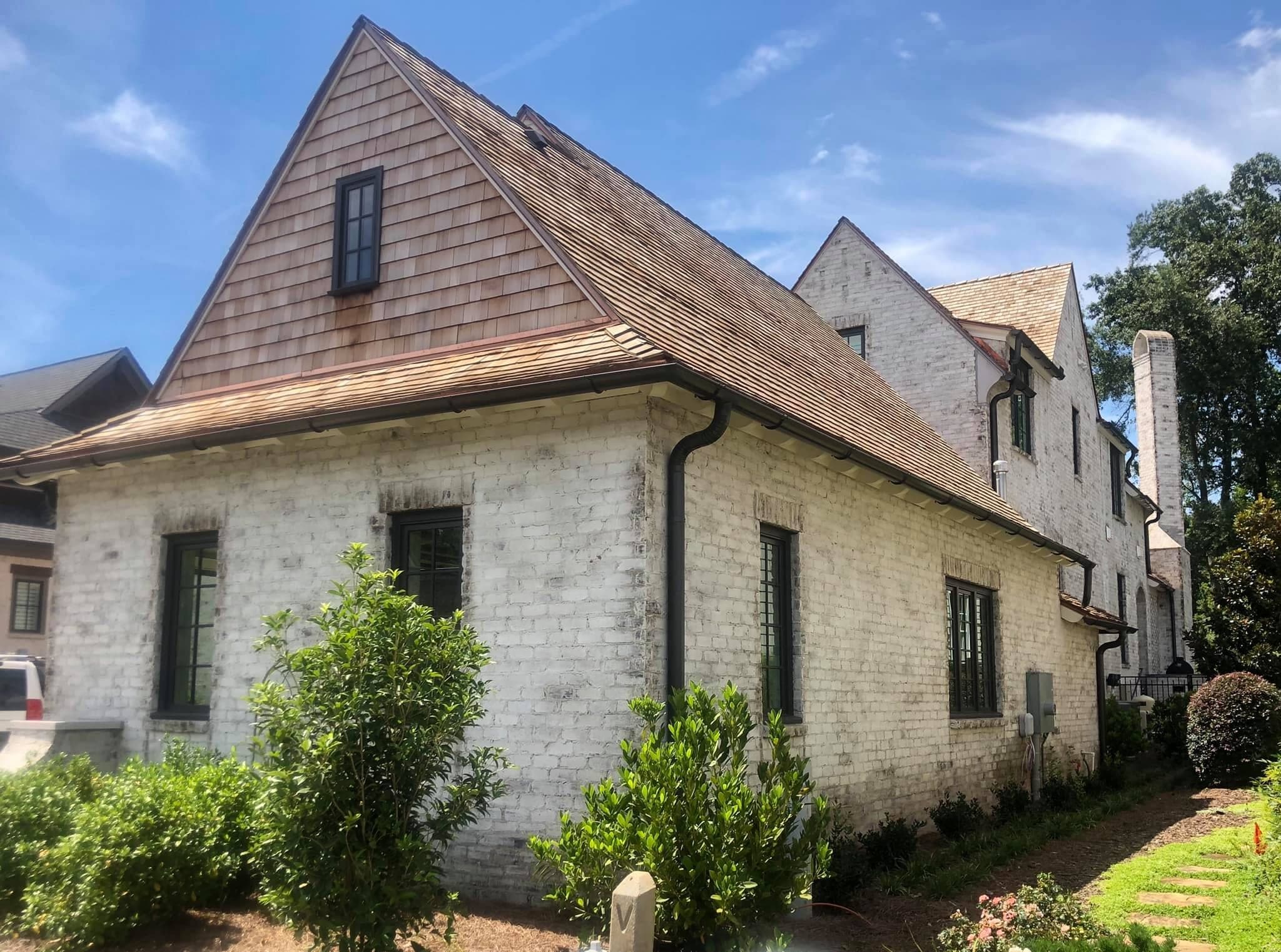 Breathable lime wash finish on exterior masonry by Lazar Stucco — project 13