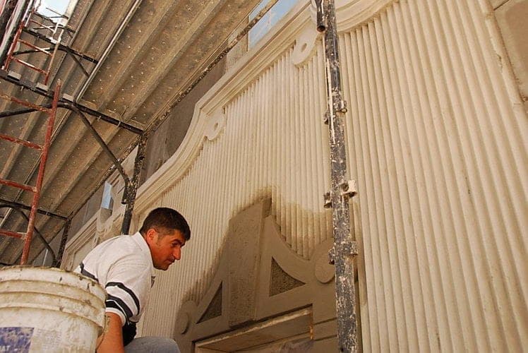 Stucco and plaster restoration on historic exterior by Lazar Stucco — project 14