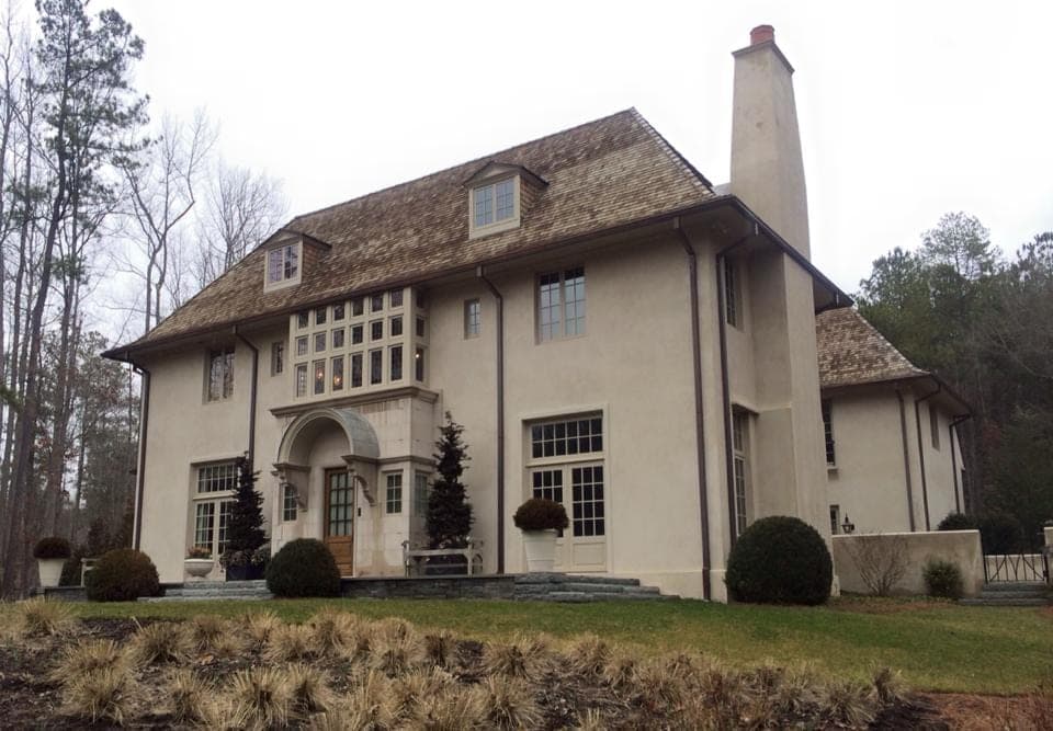 Hand-applied exterior stucco facade by Lazar Stucco, Atlanta — project 13
