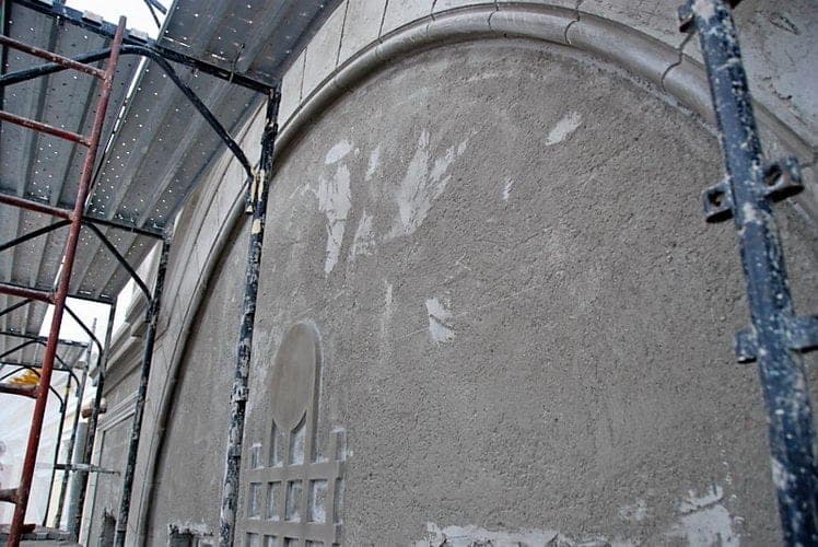 Stucco and plaster restoration on historic exterior by Lazar Stucco — project 9