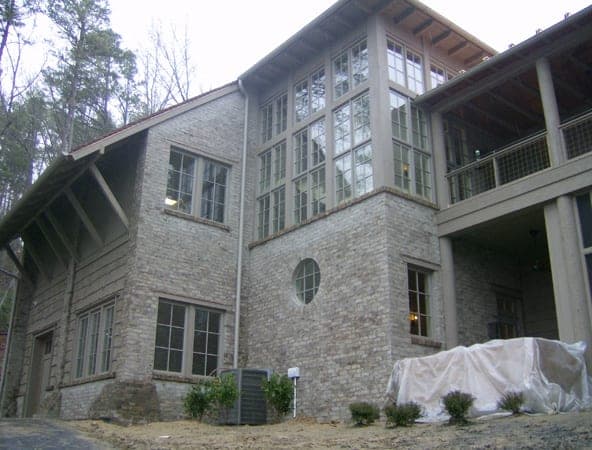 Breathable lime wash finish on exterior masonry by Lazar Stucco — project 10