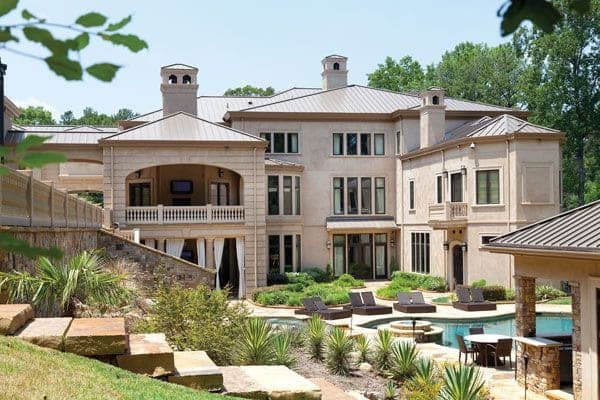 Lazar Stucco crew on Hines Ward's residence under construction in Atlanta