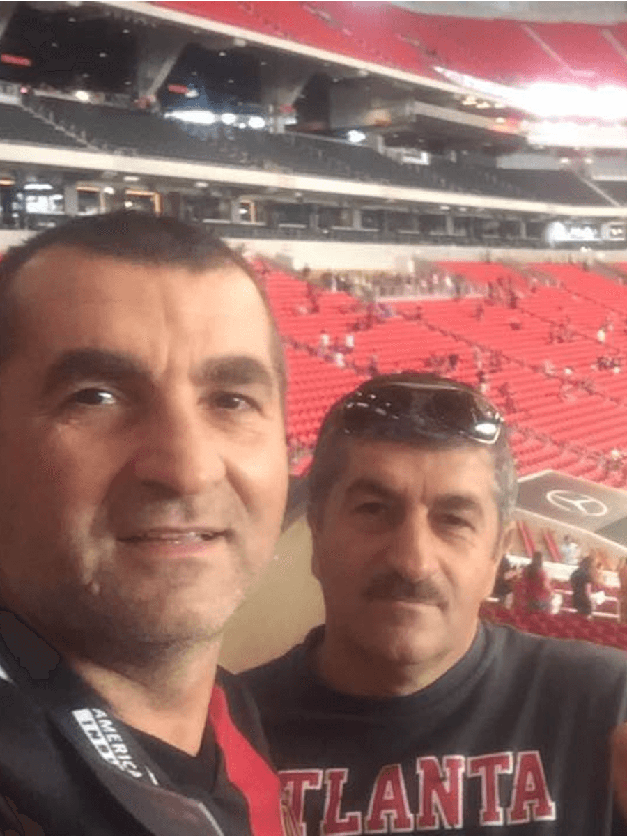 Solo and Vali Lazar, the brothers who founded Lazar Stucco.